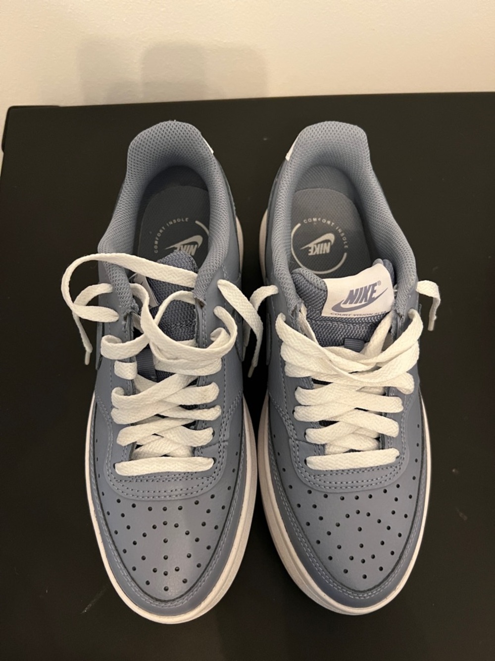Nike Low-Top Sneakers in Light Blue and White